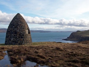MacCrimmon Cairn at Boreraig, Isle of Skye, Scotland
